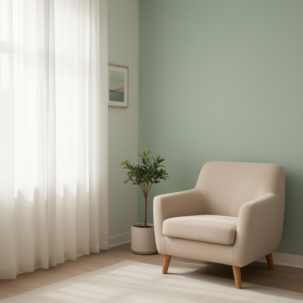 Consultório de psicologia acolhedor com luz natural